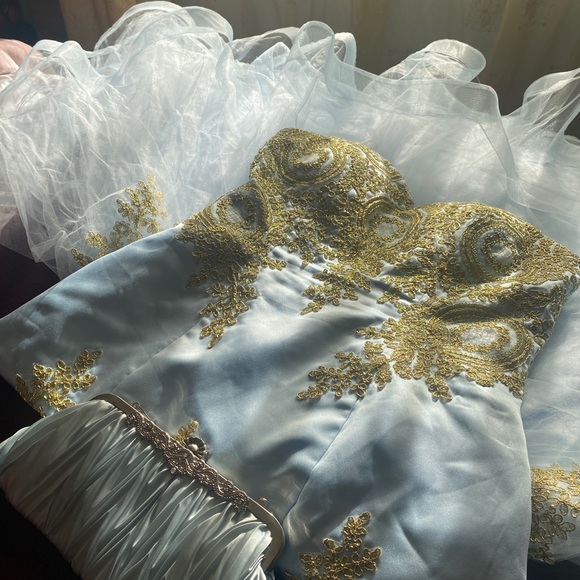 Stunning Sky Blue Mermaid Dress - Picture 9 of 9